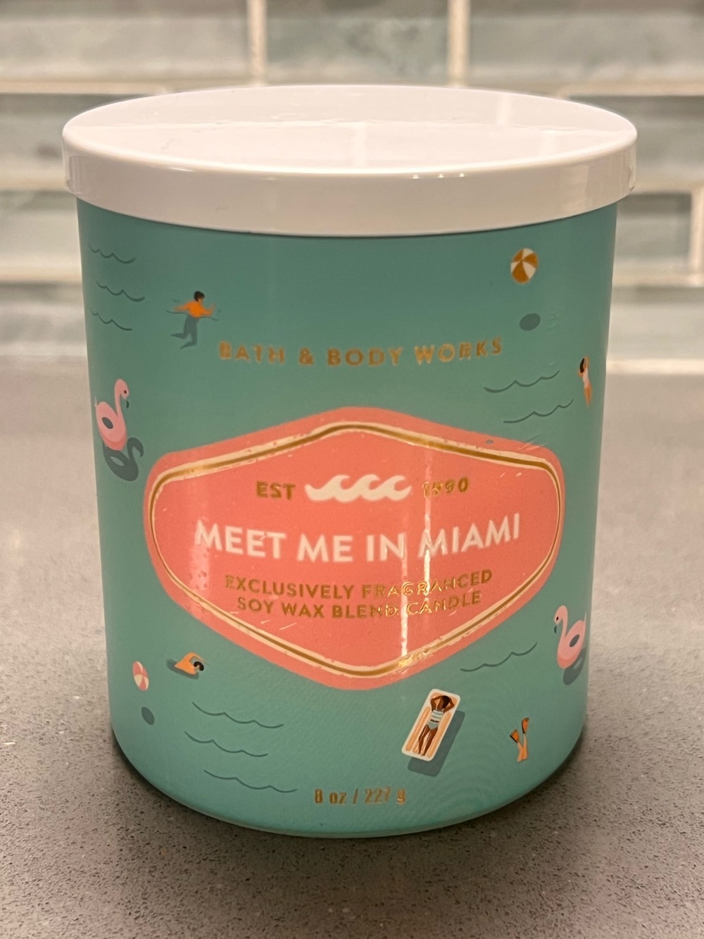 Bath & Body Works Meet Me In Miami Single Wick Candle